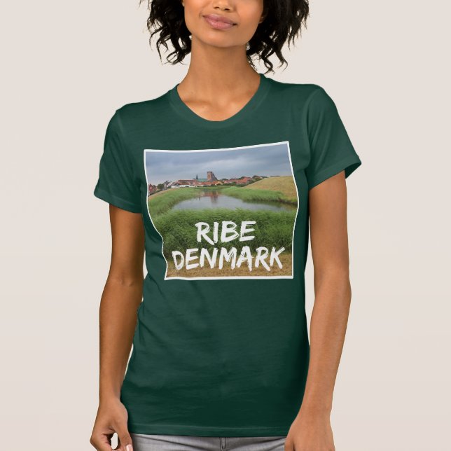 Riberhus och Ribe, Jutland, Danmark T Shirt (Framsida)