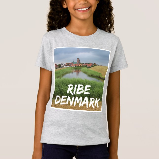 Riberhus och Ribe, Jutland, Danmark T Shirt (Framsida)