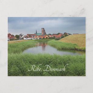 Riberhus och Ribe, Jutland, Danmark Vykort