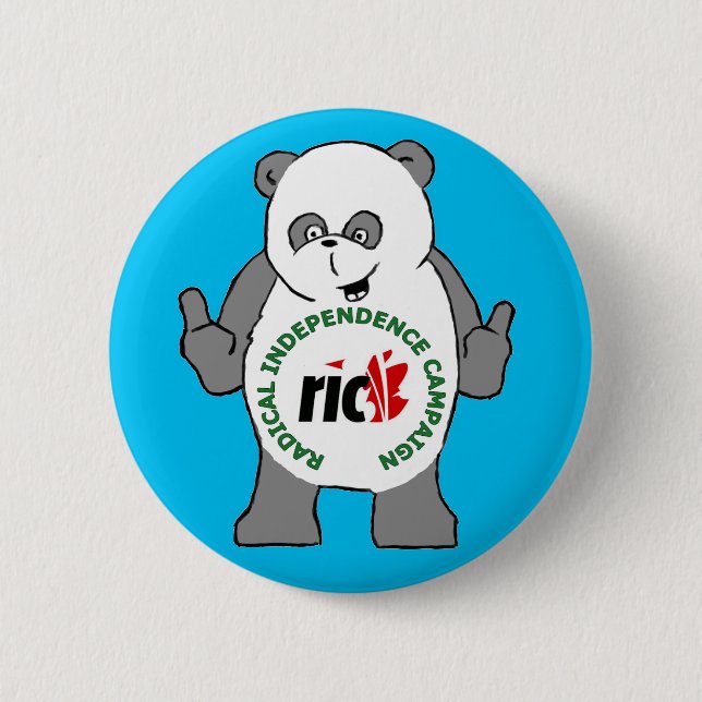 RIC-Pandaemblem Knapp (Framsida)