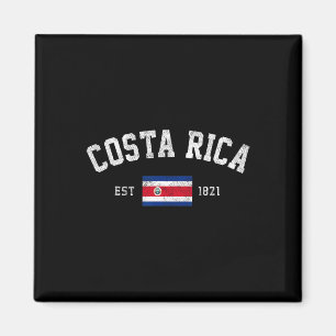 Rica Est. 1821 Costaricanska flaggans självständig Magnet