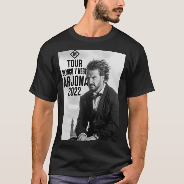 Ricardo Arjona - Blanco y Negro Tour Essential T-S T Shirt (Framsida)