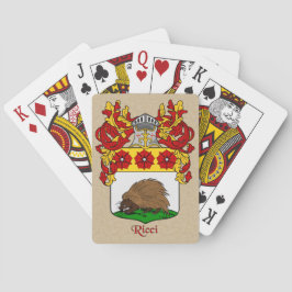 Ricci Heraldic Shield och Mantle Spelkort