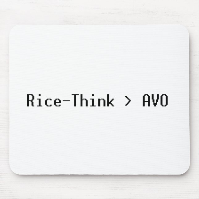 Rice-Think>AVO Mousepad Musmatta (Framsidan)