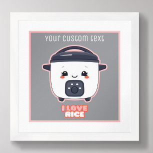 Ricecooker (söt) i kärlek ris-kokspisar poster