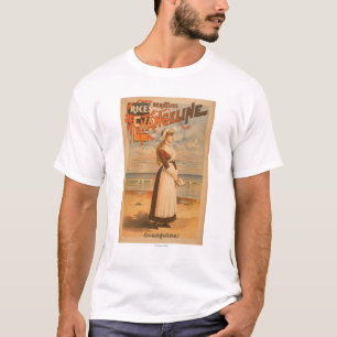 Rices härlig Evangeline kvinna på hav Tee Shirt