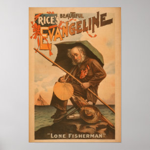 Rices härliga Evangeline "Lone fiskare ", Poster