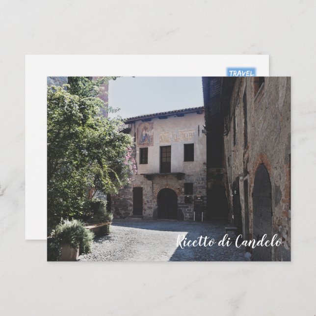 Ricetto di Candelo, Piedmont, Italien Vykort (Fram/baksida)
