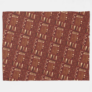Rich African Tribal Geometric Pattern Design Fleecefilt