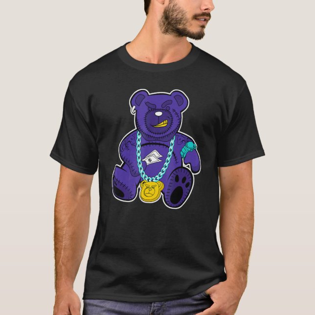 Rich Bear Black Grape 1s Matching T Shirt (Framsida)