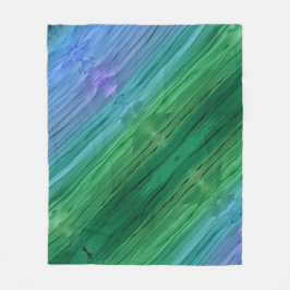 Rich indigo, deep green, and amethyst fleecefilt