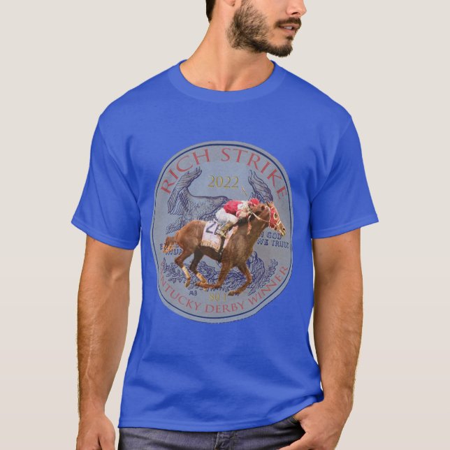 Rich Strike 2022 Kentucky Der T Shirt (Framsida)