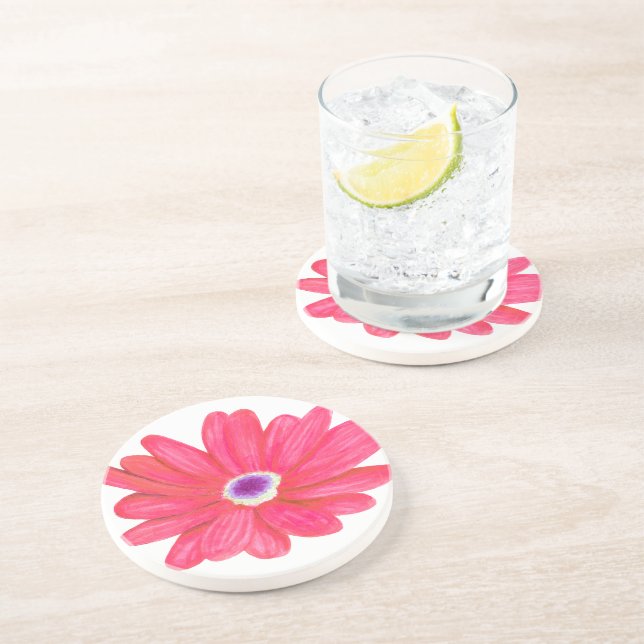 Rich Vibrant Red Flower Underlägg (Sidan)