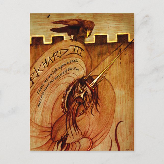 "Richard 3rd" vykort (Framsida)