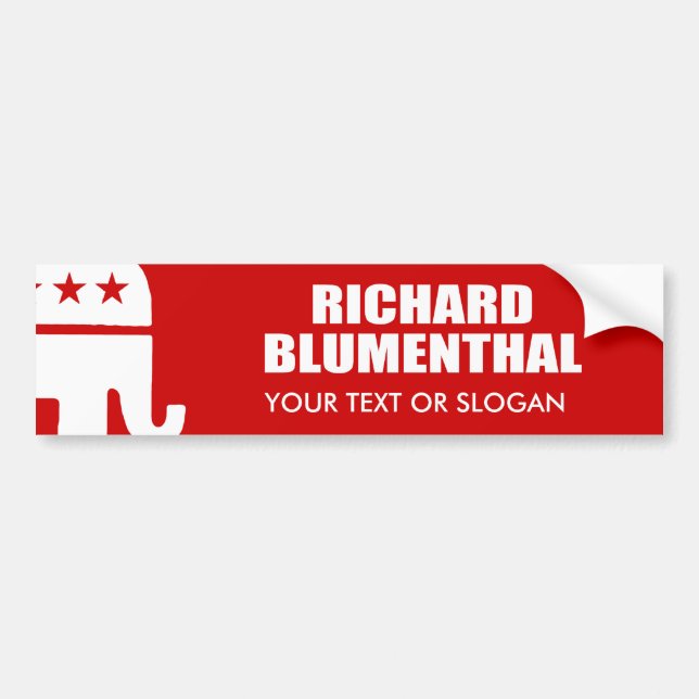 RICHARD BLUMENTHAL FÖR SENAT BILDEKAL (Framsidan)