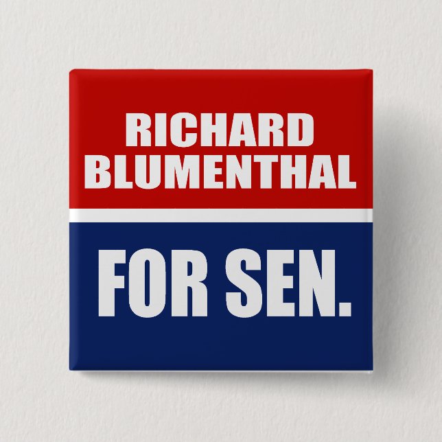RICHARD BLUMENTHAL FÖR SENAT KNAPP (Framsida)