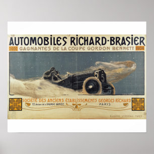 Richard-Brasier för affischvisningbilar segra Poster