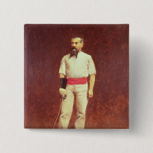 Richard Burton i fäktningklänningen, 1889 Knapp