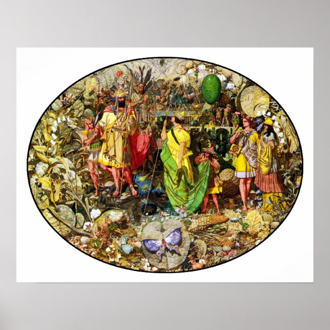 Richard Dadd Älvors: Oberon & Titania Poster (Framsidan)