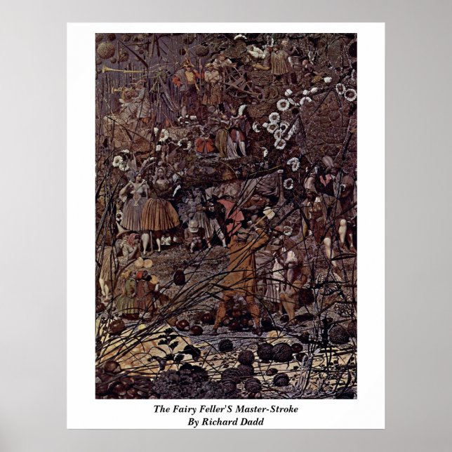 Richard Dadds huvudlinje från Fairy Feller Poster (Framsidan)