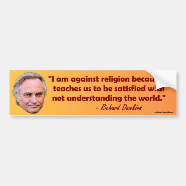 Richard Dawkins citationstecken Bildekal (Framsidan)