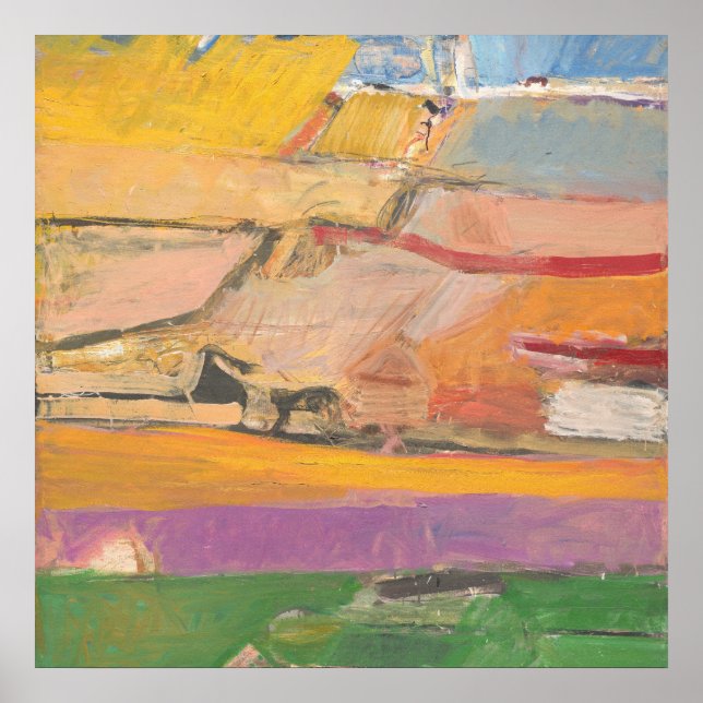 Richard Diebenkorn har målat upp modern Abstrakt k Poster (Framsidan)