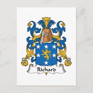 Richard Family Crest Vykort