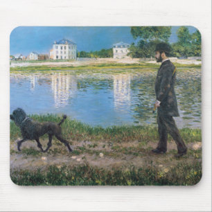 Richard Gallo och hans hund - Gustave Caillebotte Musmatta