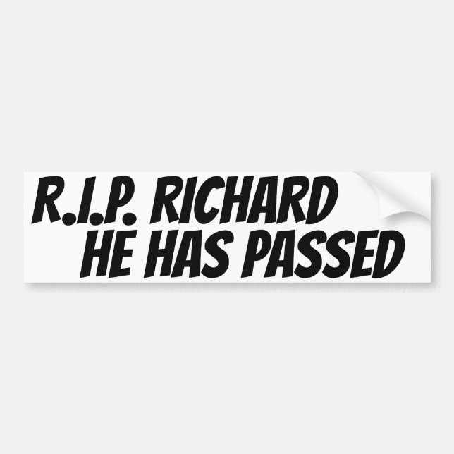 RICHARD HAR AVLIDIT BILDEKAL (Framsidan)
