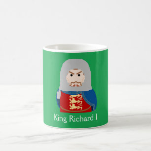 Richard I (Lioneart) Kung i England Kaffemugg