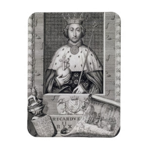 Richard II (1367-1400) kung av England 1377-99, af Magnet