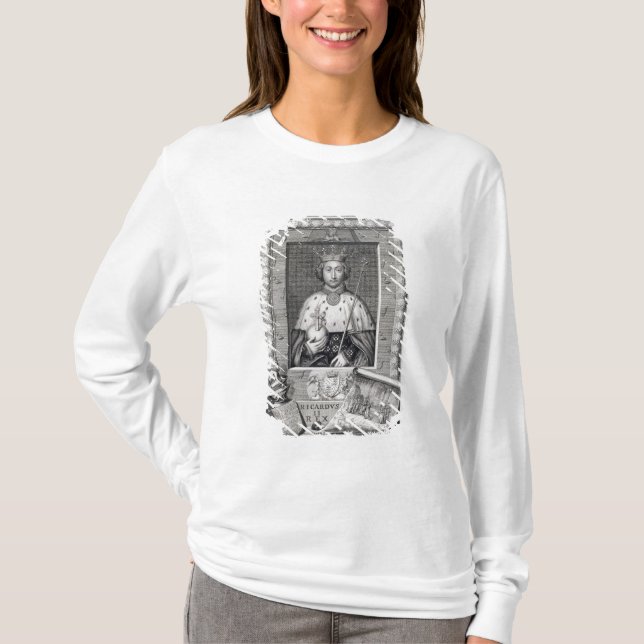 Richard II (1367-1400) kung av England 1377-99, af T Shirt (Framsida)