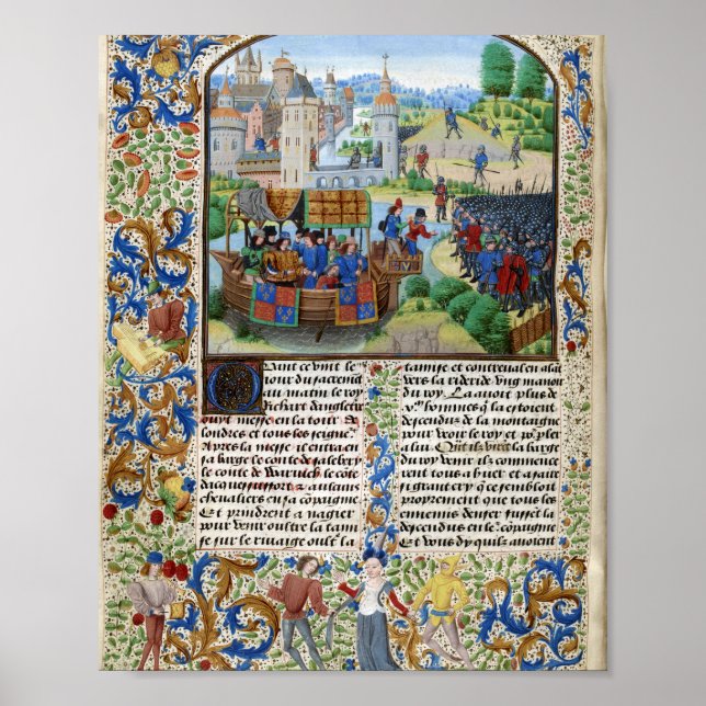 Richard II i England möter rebellerna Poster (Framsidan)