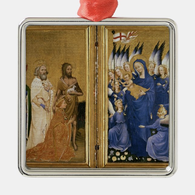 Richard II som framläggas till oskulden och barnet Julgransprydnad Metall (Framsidan)