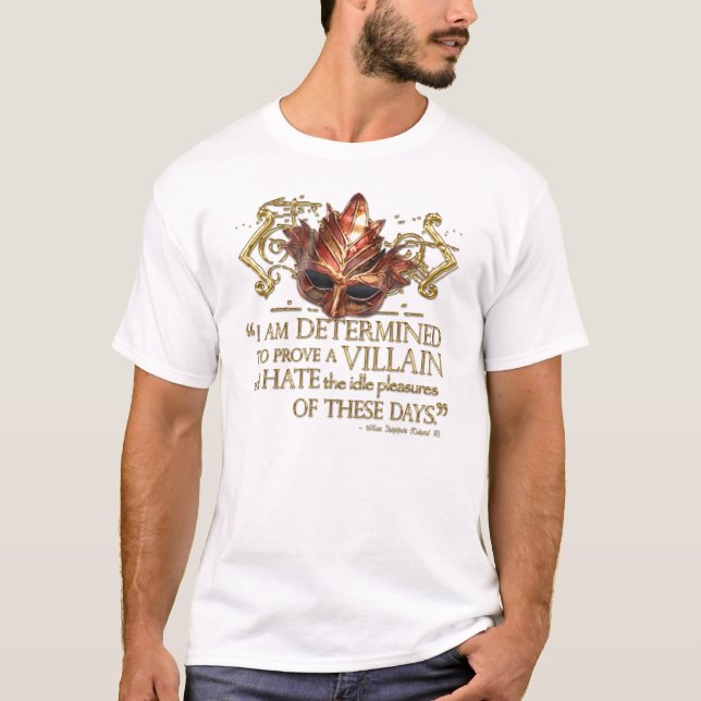 Richard III citationstecken (den guld- versionen) T-shirt (Framsida)