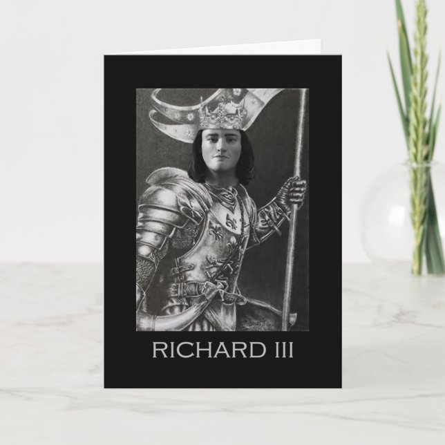 Richard III förbereder sig för strid Kort (Framsida)
