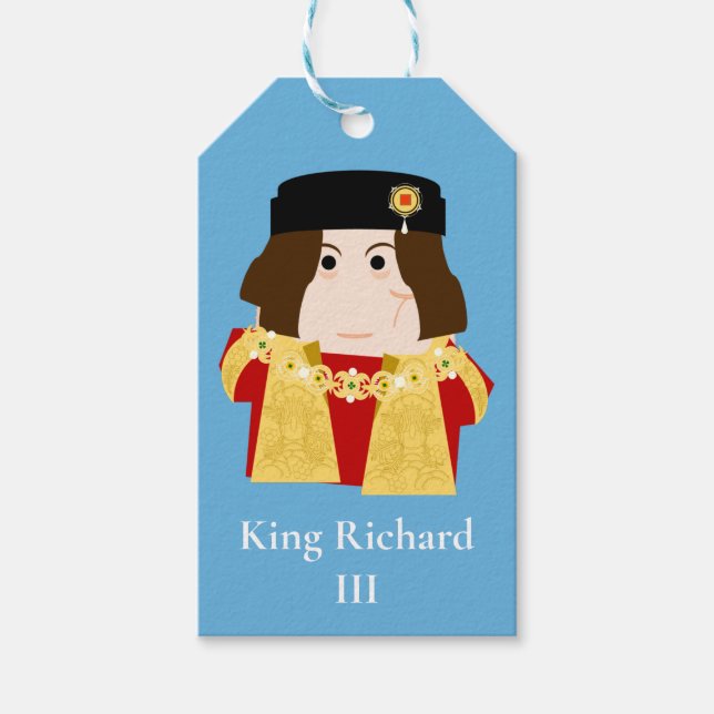 Richard III, huset Yorks kung av England Presentetikett (Framsidan)