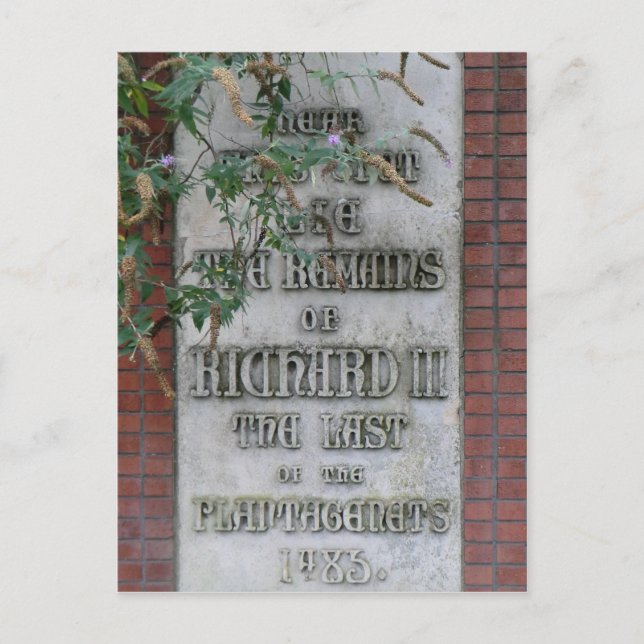 Richard III Memorial i Leicester, England Vykort (Framsida)