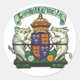 Richard III Motto Sticker Runt Klistermärke