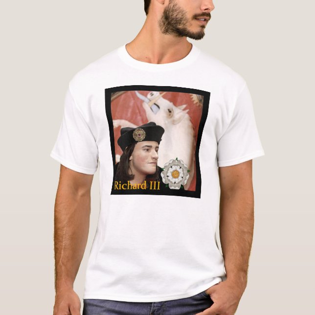 Richard III och hans vitgaltemblem T Shirt (Framsida)