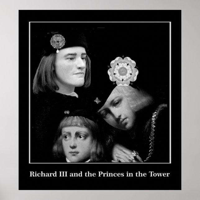 Richard III och Princes i Torn Poster (Framsidan)