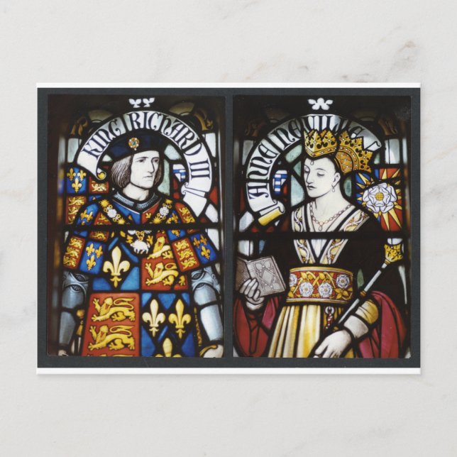 RICHARD III OCH QUEEN ANNE OF ENGLAND VYKORT (Framsida)