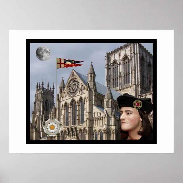 Richard III och York Minster Poster (Framsidan)
