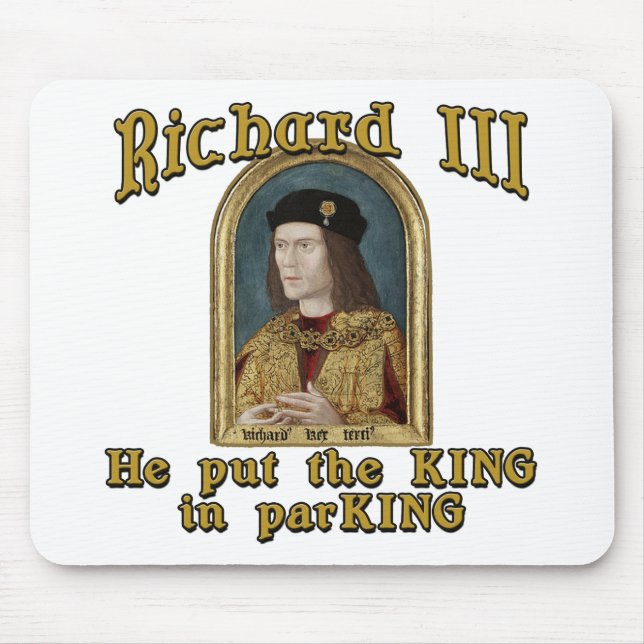 Richard III satte kungen, i att parkera tshirten Musmatta (Framsidan)
