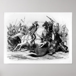 Richard III vid slaget vid Bosworth 1485 Poster
