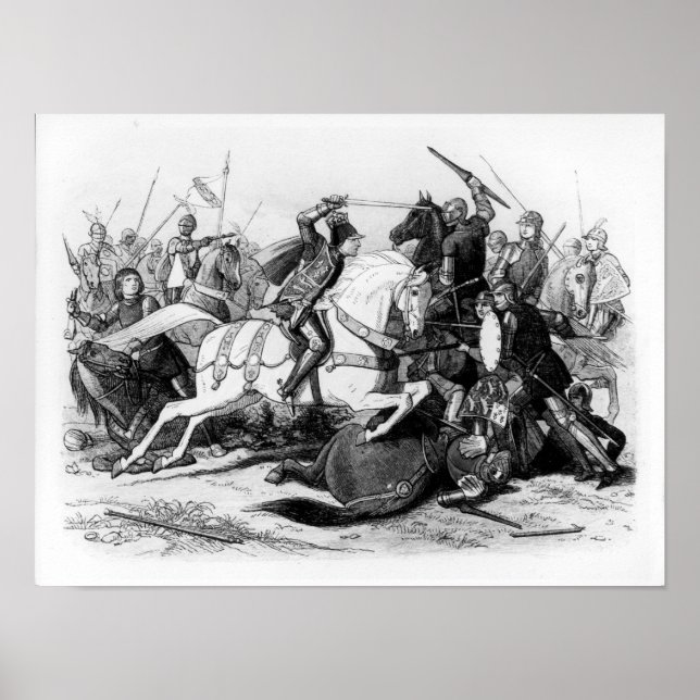 Richard III vid slaget vid Bosworth 1485 Poster (Framsidan)