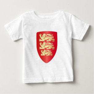 Richard Lejonare Heart Shield i rött+faux guld Tee Shirt