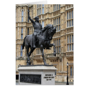 Richard Lioneart Statue - Parliament - London Hälsningskort