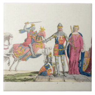 Richard Lionhearten, John av magert, Edward III, Kakelplatta
