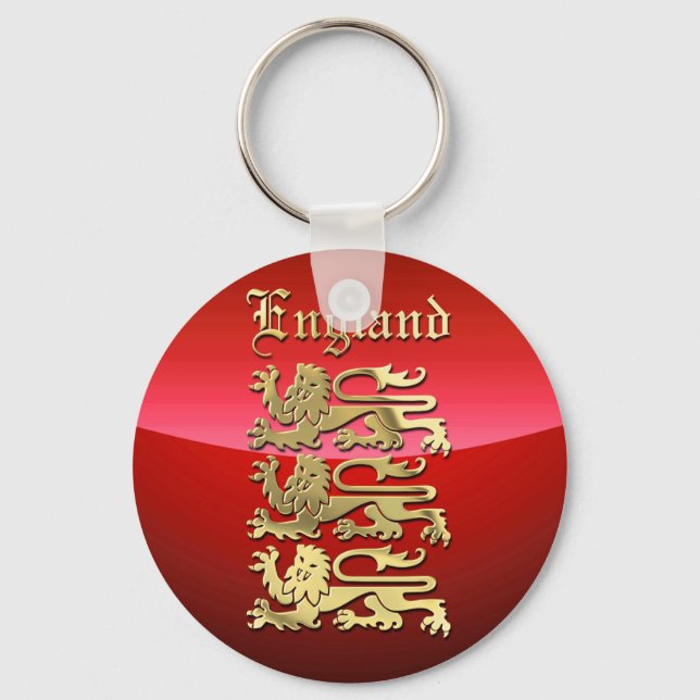 Richard LionHjärts Royal Shield of England Nyckelring (Framsida)